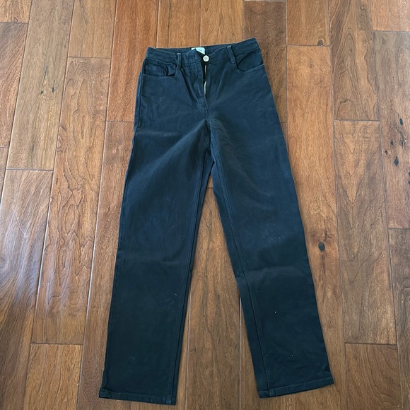 MELINA PANT BLACK DENIM SIZE 0 - Picture 1 of 3